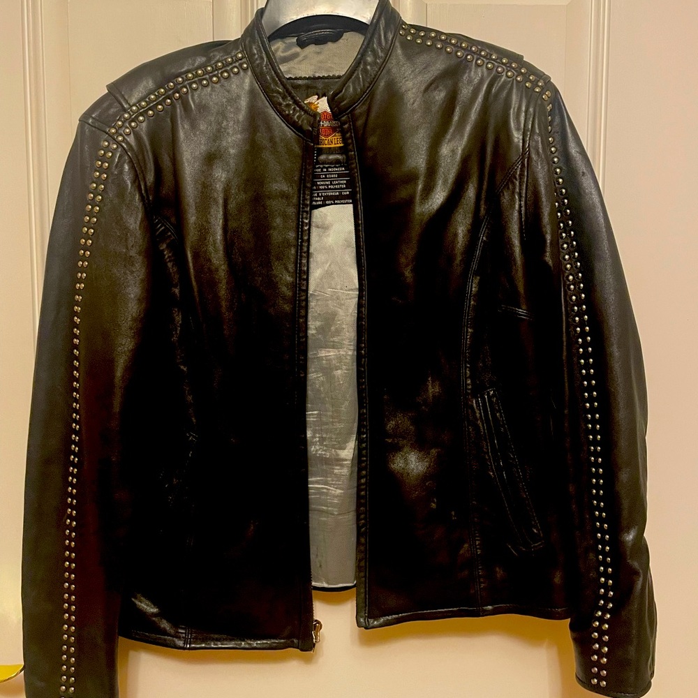 Harley-Davidson genuine leather jacket. Black.